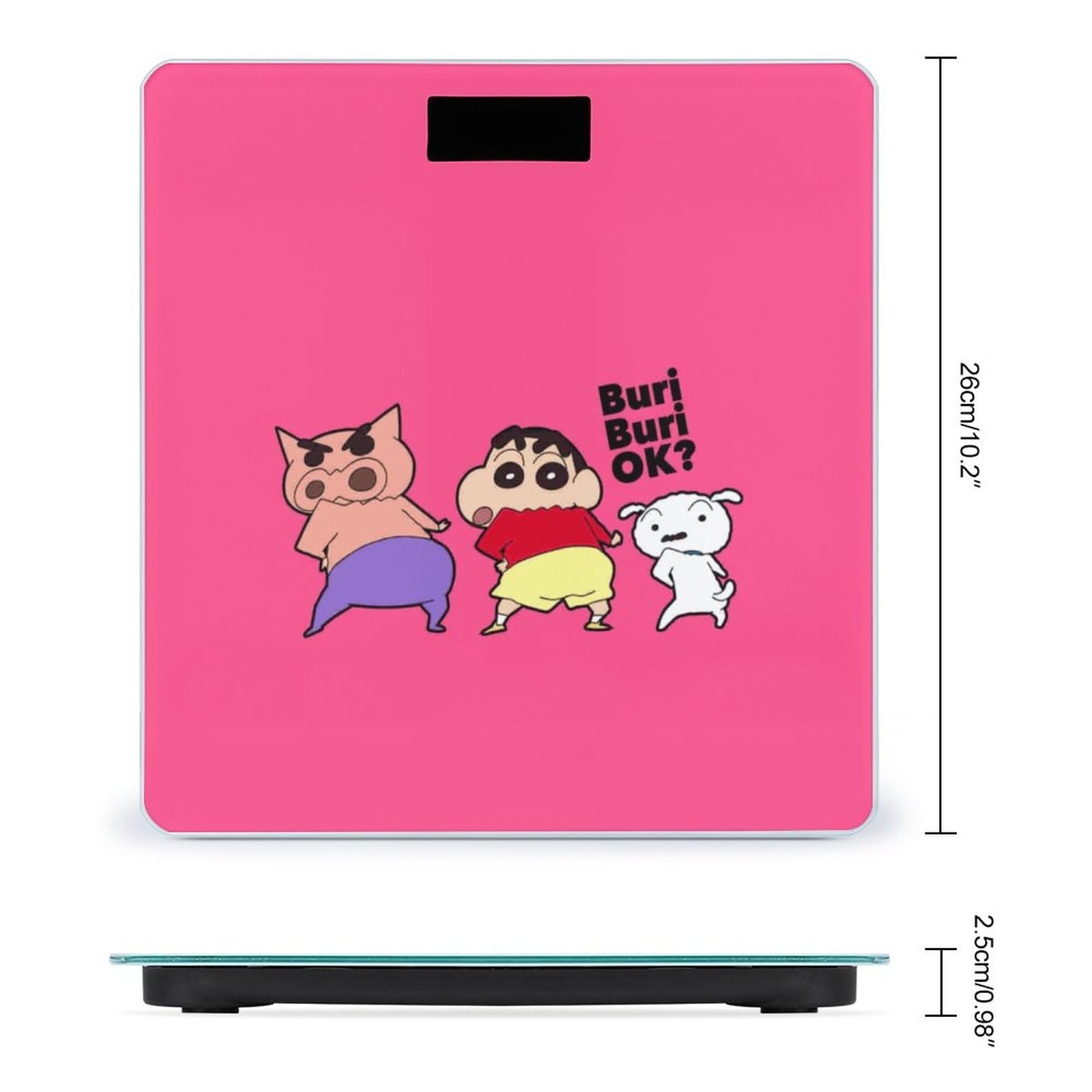 Amazon.co.jp: クレヨンしんちゃん 体重計 デジタル 乗るだけ